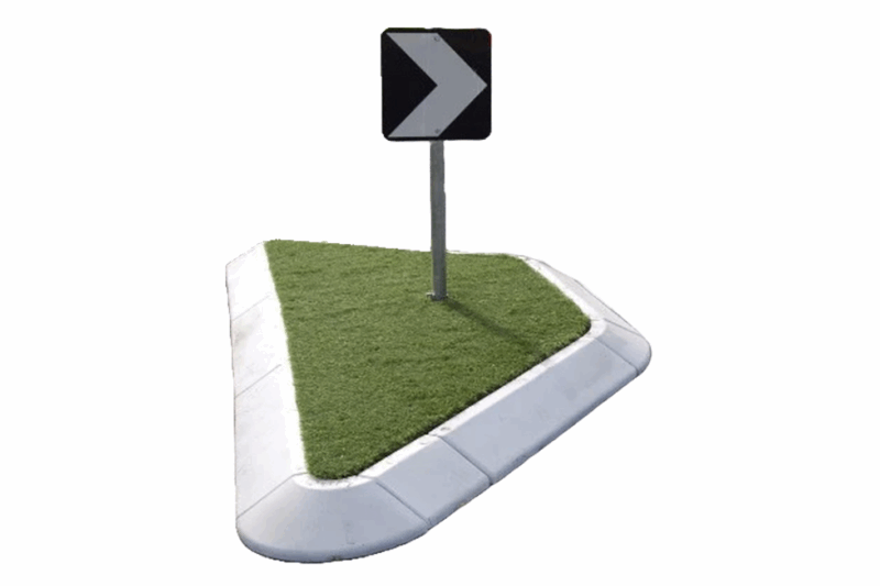Rubber Kerbing Island