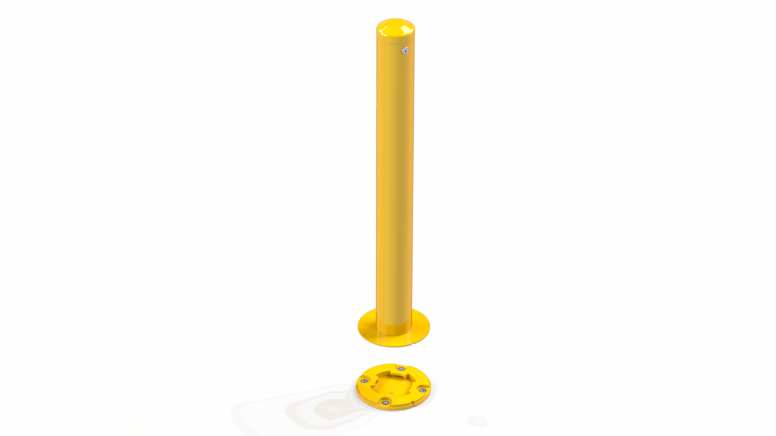 removable surface mount bollard